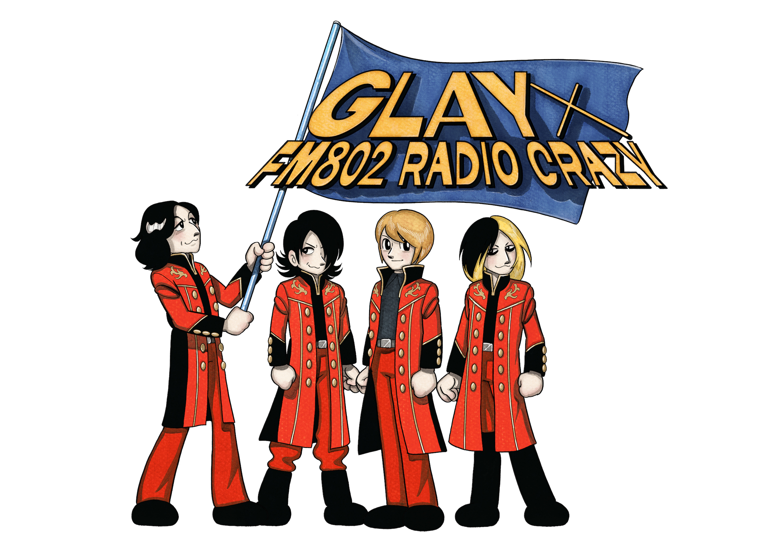 News Glay Fm802 Radio Crazy コラボレーショングッズデザイン Digmeout